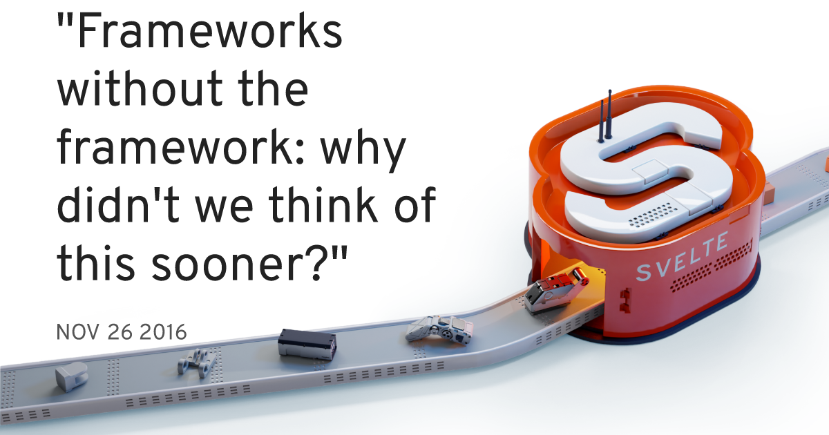 Social card for "Frameworks without the framework: why didn't we think of this sooner?"